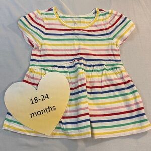 GAP - Baby Striped sundress with Bold Coloured stripes.